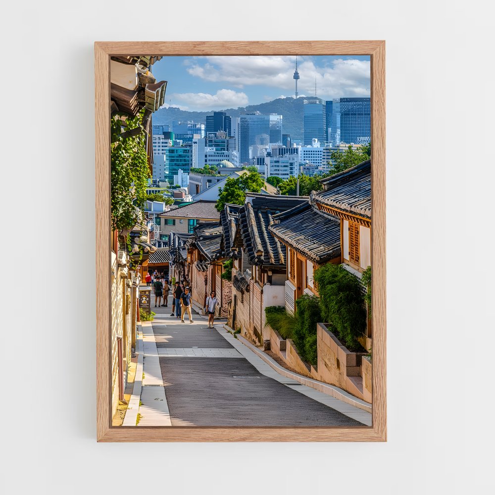 ap-bukchon hanok village-2 cadre Bois clair
