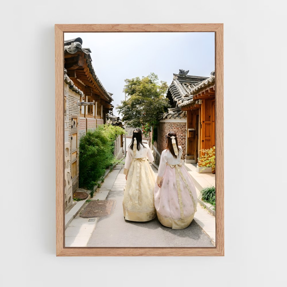 ap-bukchon hanok village-4 cadre Bois clair