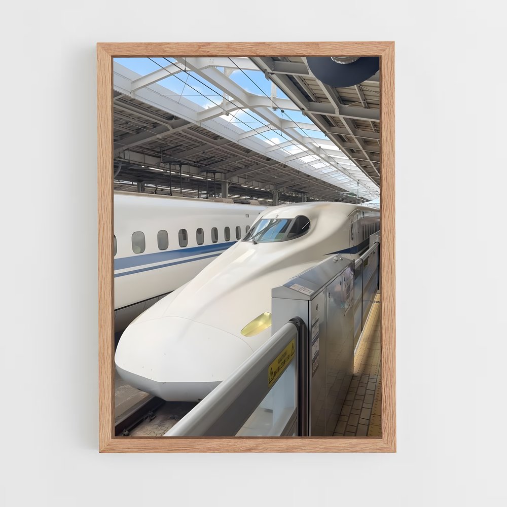 ap-bullet trains-3 cadre Bois clair