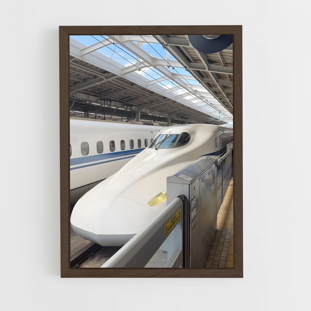 ap-bullet trains-3 cadre Bois foncé