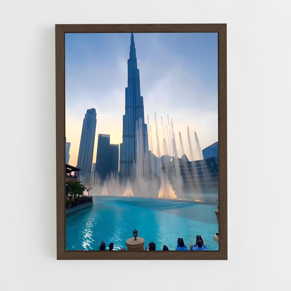 ap-burj khalifa-1 cadre Bois foncé
