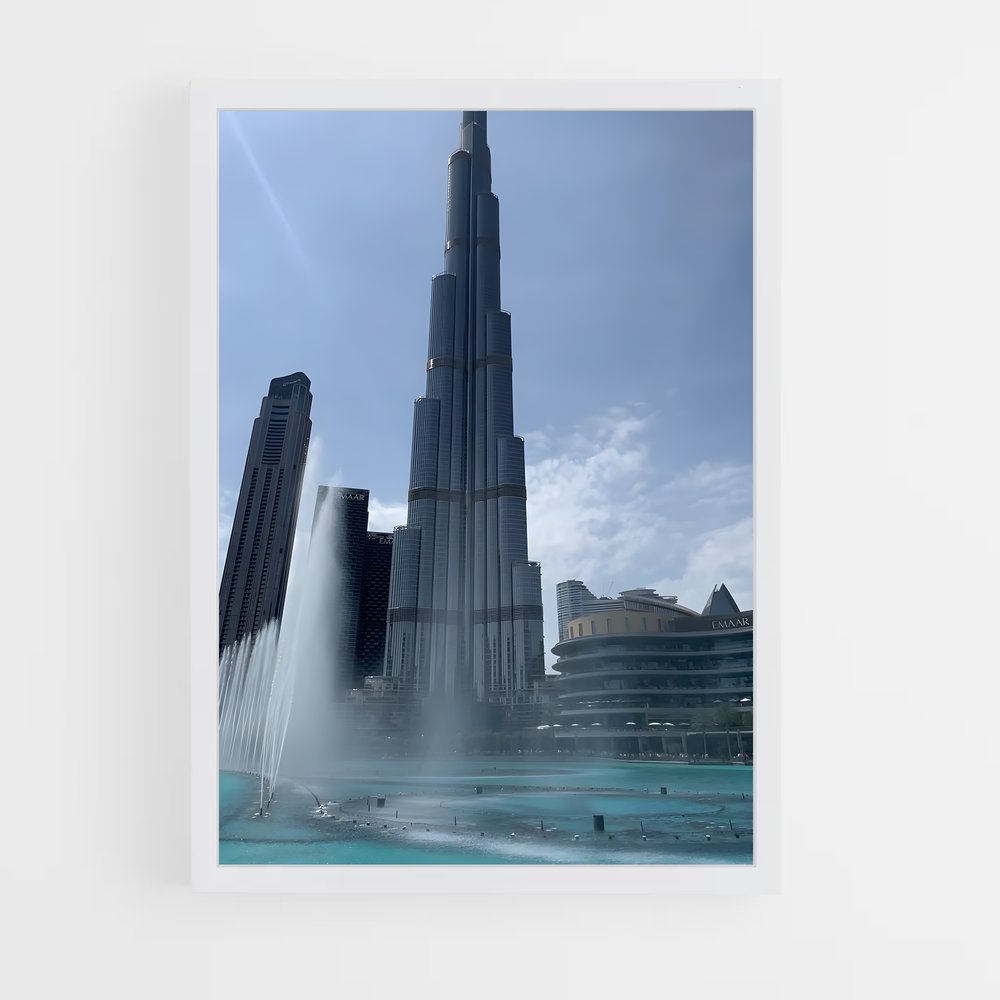 ap-burj khalifa-8 cadre Blanc