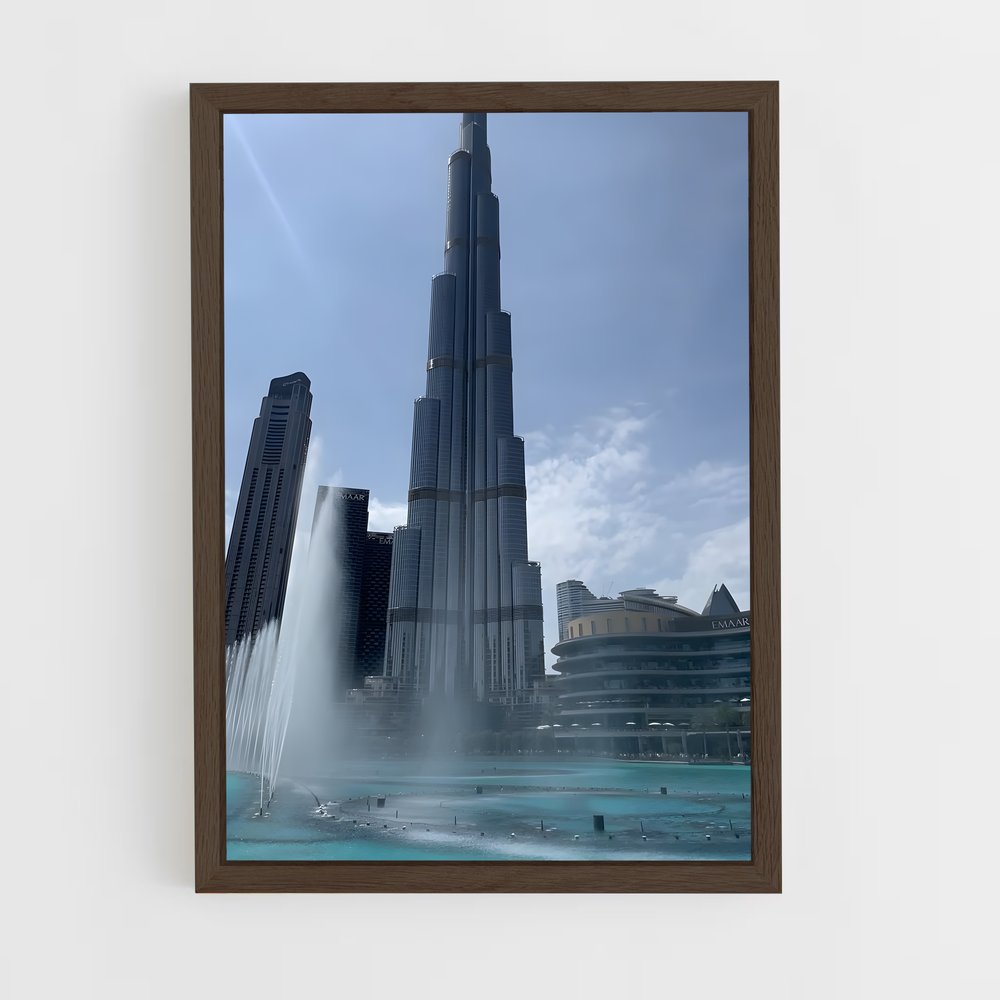 ap-burj khalifa-8 cadre Bois foncé