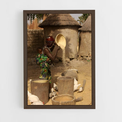 ap-burkina faso-3 cadre Bois foncé