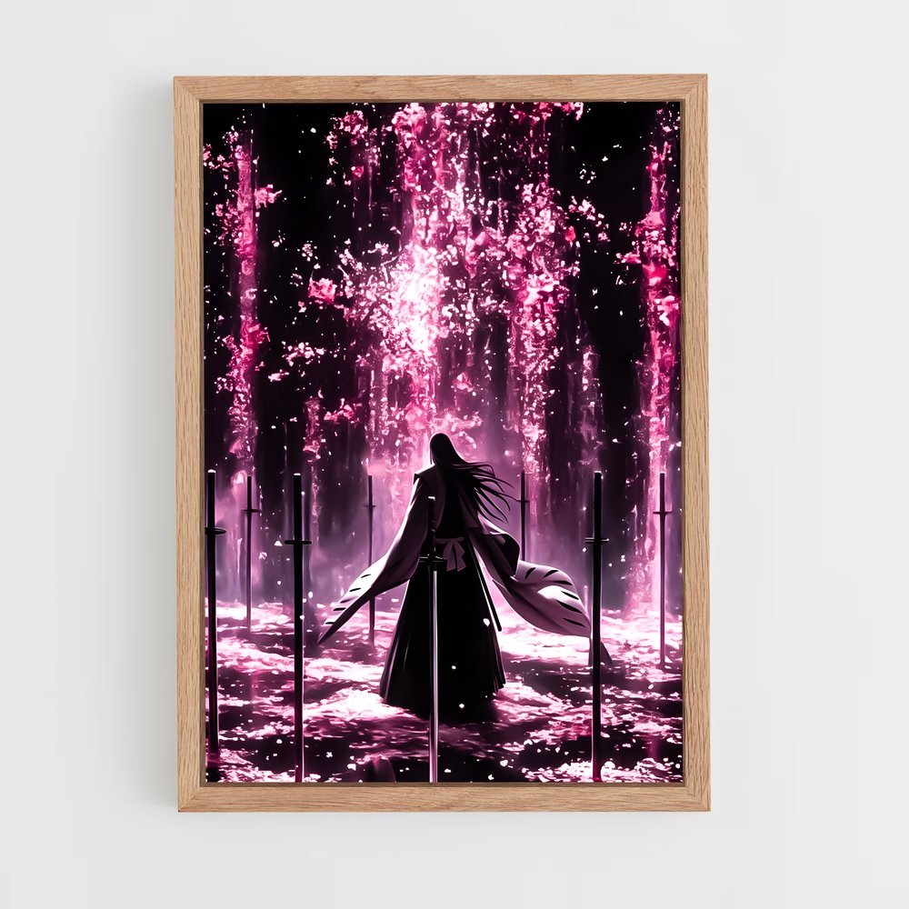 ap-byakuya kuchiki-4 cadre Bois clair