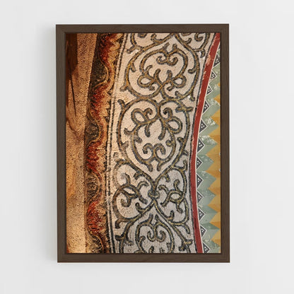 ap-byzantine mosaic-5 cadre Bois foncé