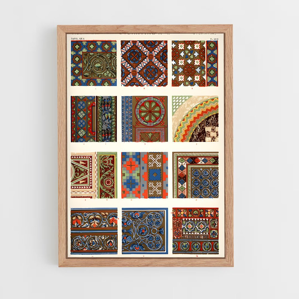 ap-byzantine patterns-5 cadre Bois clair