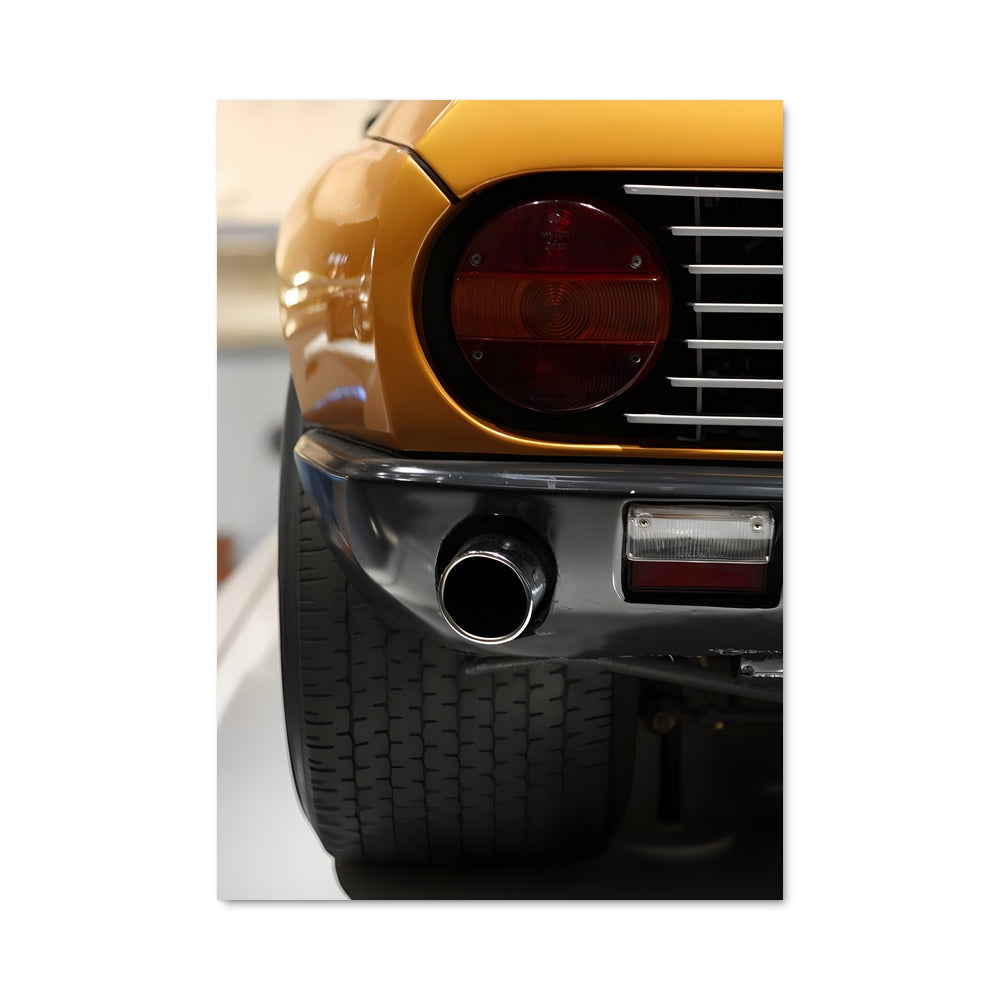 Poster Voiture Jaune au Musée