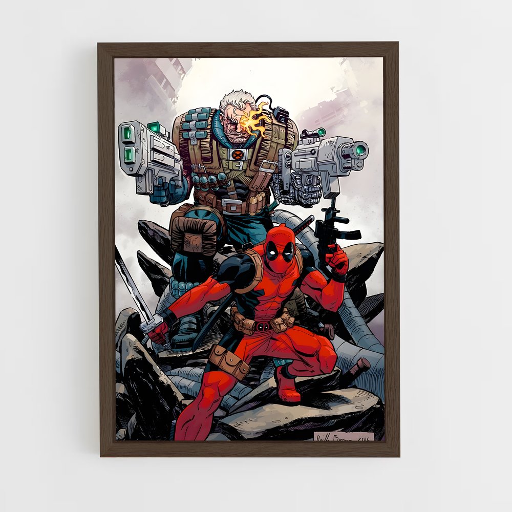 ap-cable deadpool-3 cadre Bois foncé