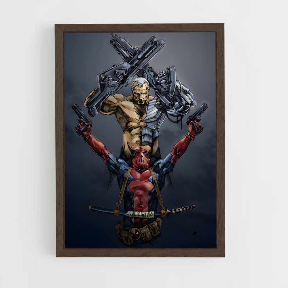 ap-cable deadpool-9 cadre Bois foncé