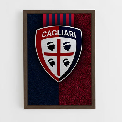 ap-cagliari calcio-7 cadre Bois foncé