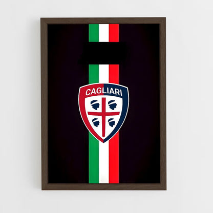 ap-cagliari calcio-8 cadre Bois foncé