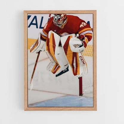 ap-calgary flames-6 cadre Bois clair