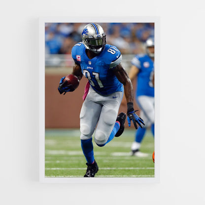 ap-calvin johnson-11 cadre Blanc