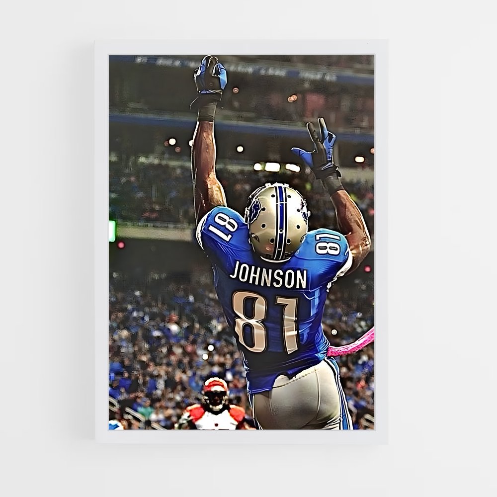ap-calvin johnson-2 cadre Blanc