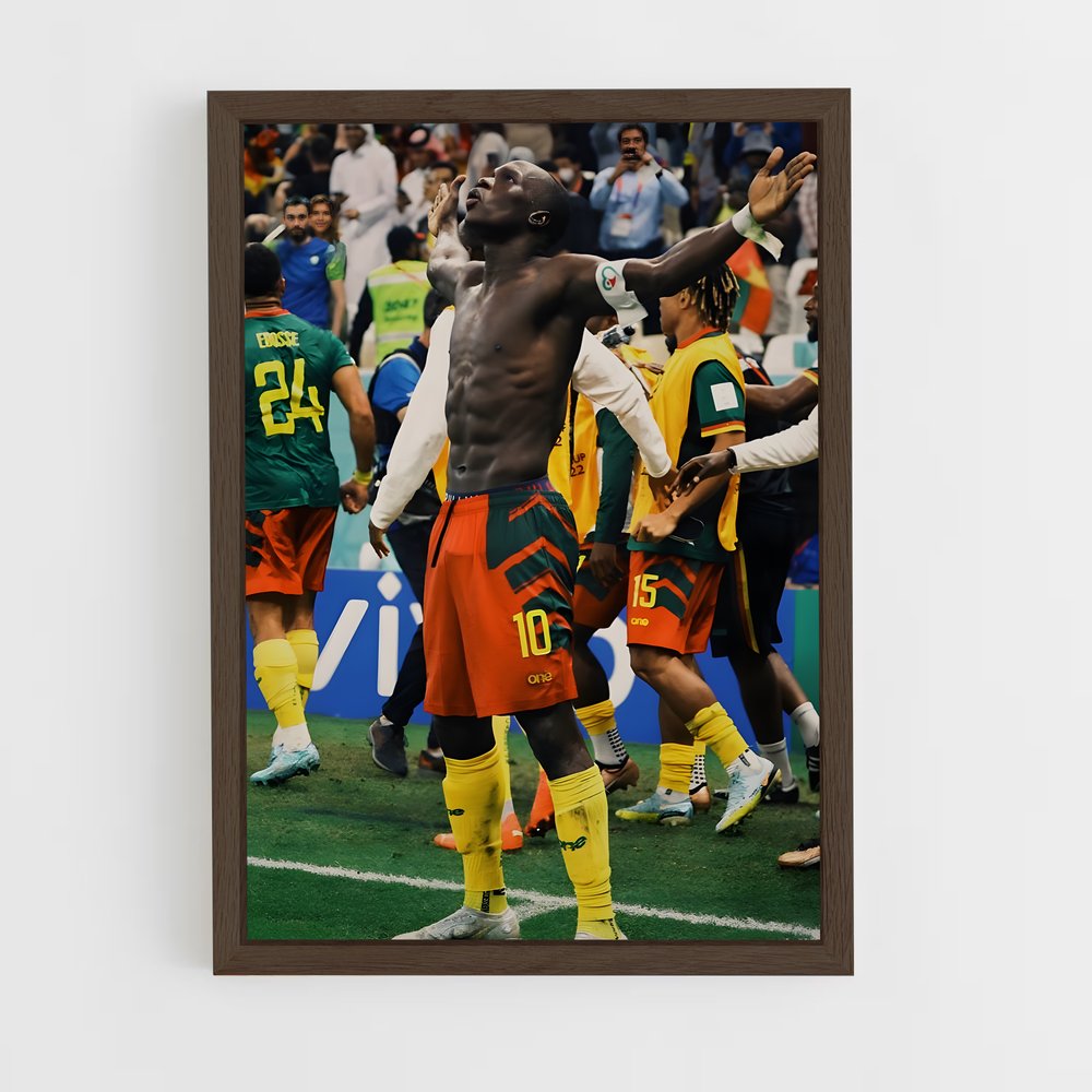 ap-cameroon national football team-4 cadre Bois foncé
