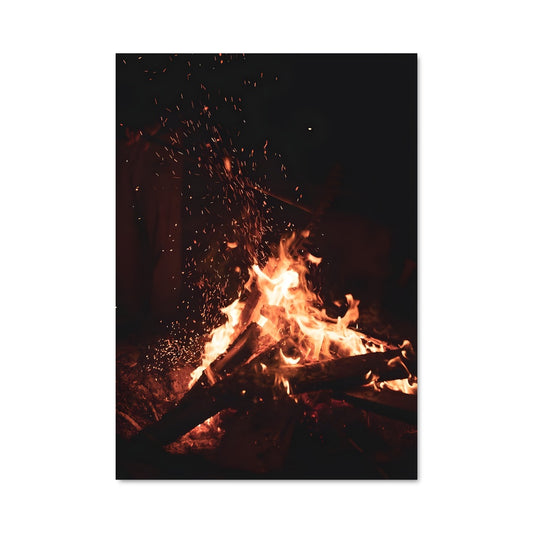 Poster Dans la Lueur du Feu