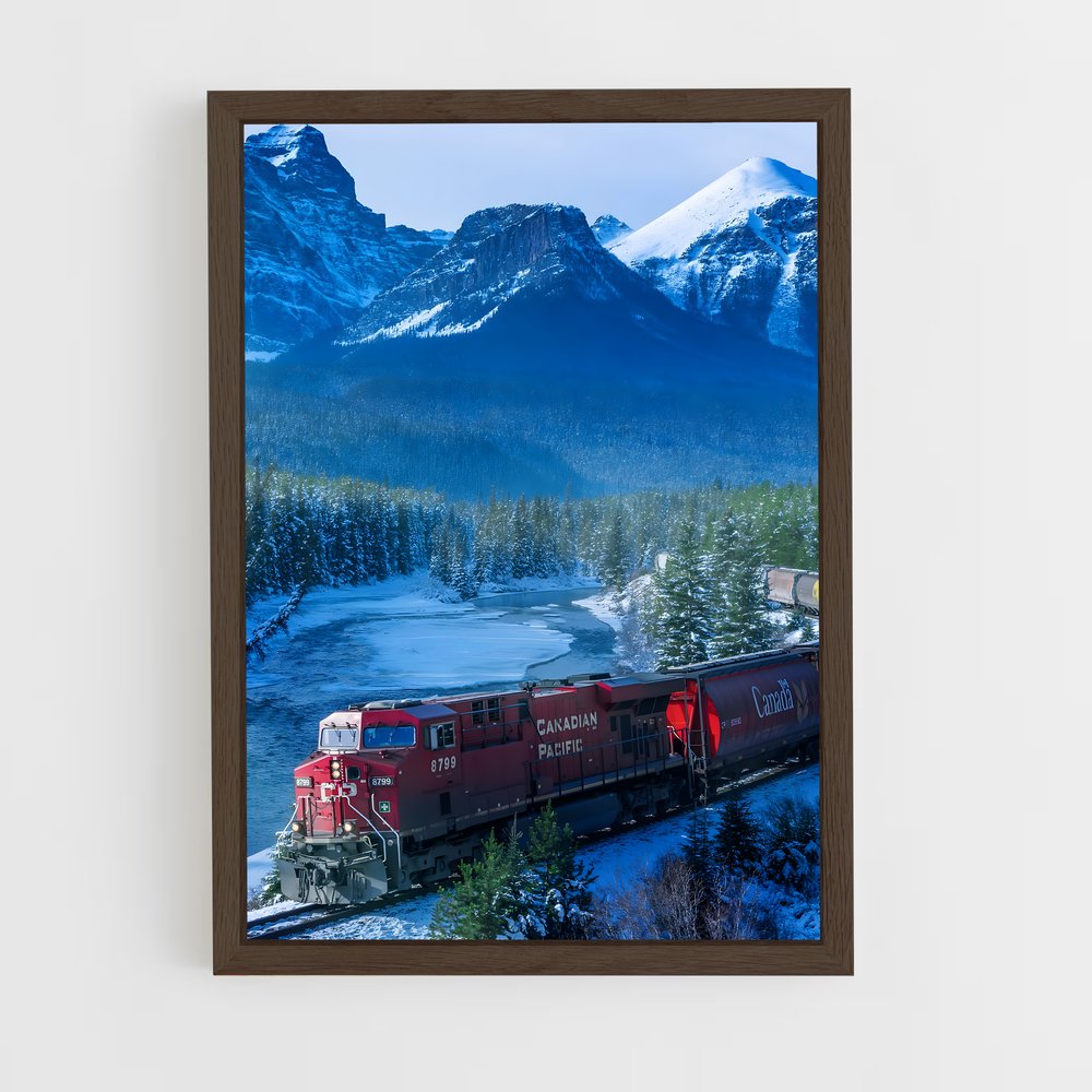 ap-canadian pacific-3 cadre Bois foncé