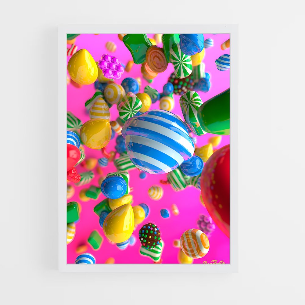 ap-candy crush-3 cadre Blanc