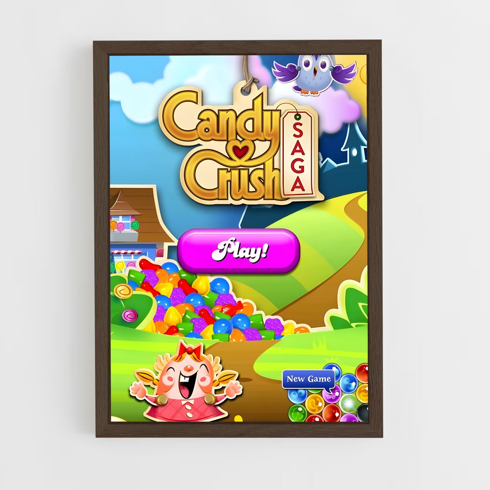 ap-candy crush-4 cadre Bois foncé