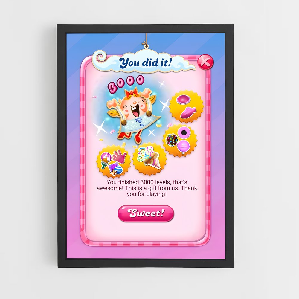 ap-candy crush-5 cadre Noir