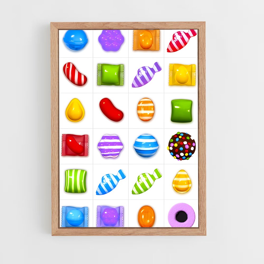 ap-candy crush-6 cadre Bois clair