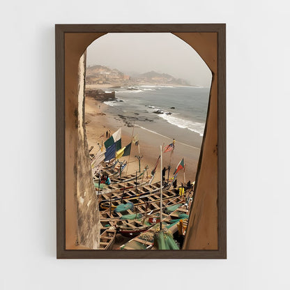 ap-cape coast castle-2 cadre Bois foncé