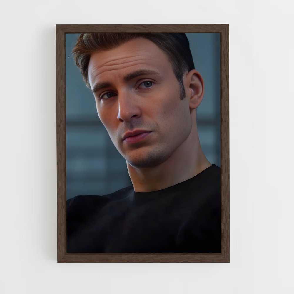 ap-captain america-8 cadre Bois foncé