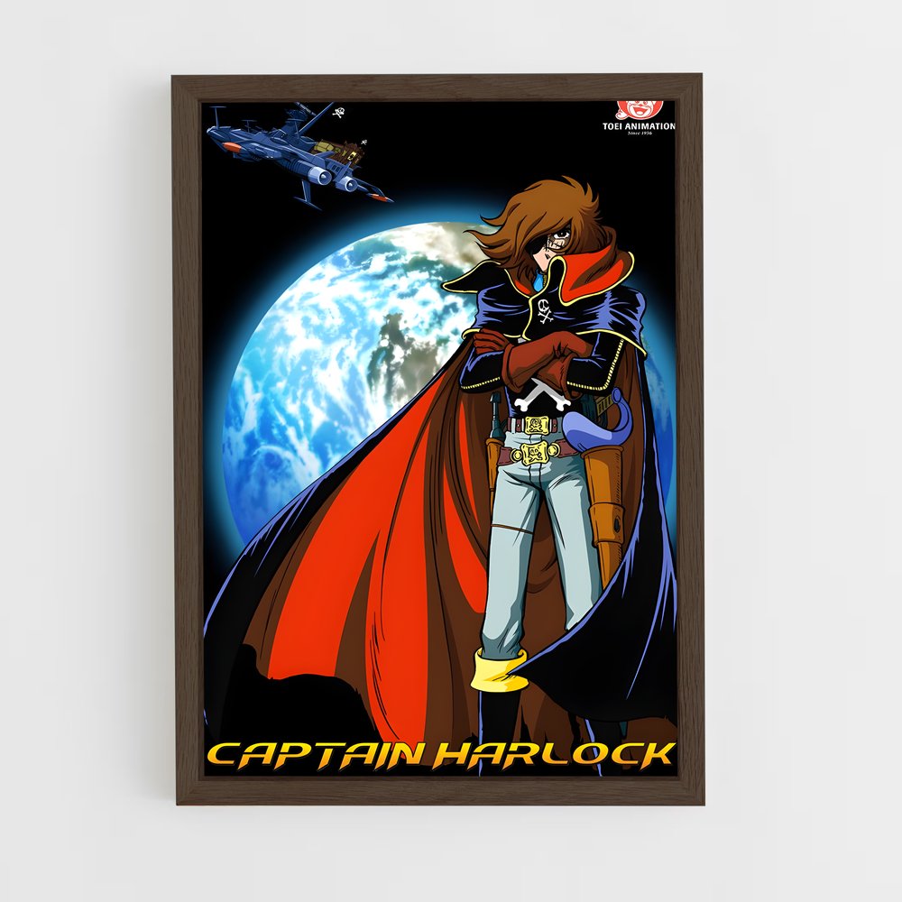ap-captain harlock-4 cadre Bois foncé