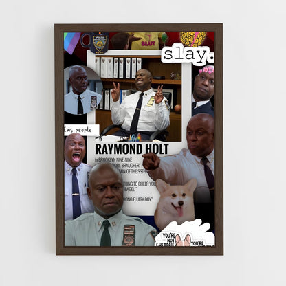 ap-captain holt-2 cadre Bois foncé