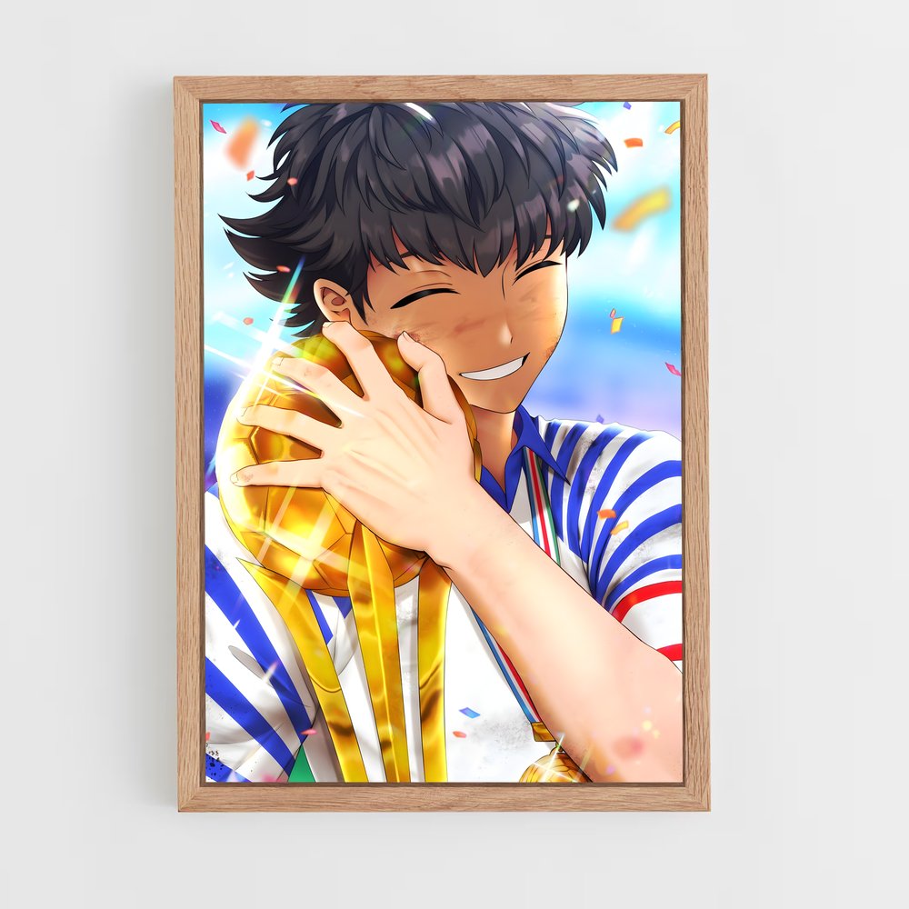 ap-captain tsubasa-6 cadre Bois clair