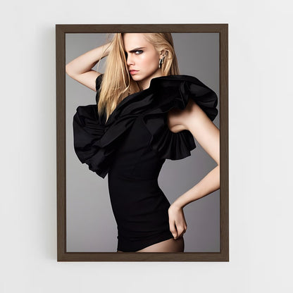 ap-cara delevingne-7 cadre Bois foncé