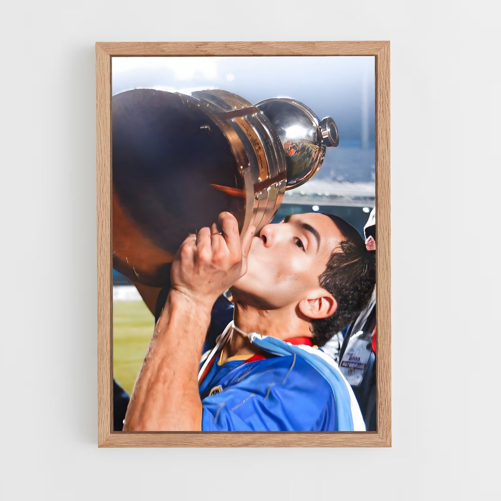 ap-carlos tevez-12 cadre Bois clair