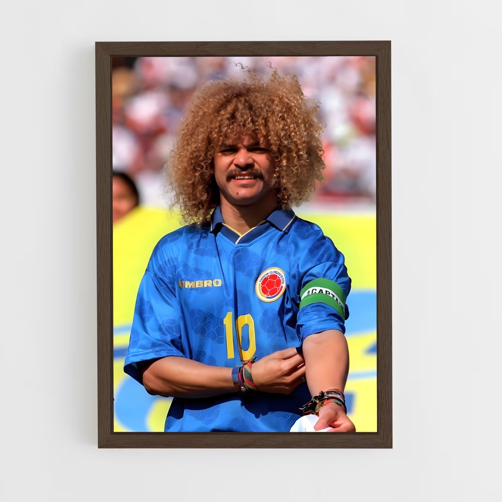 ap-carlos valderrama-3 cadre Bois foncé