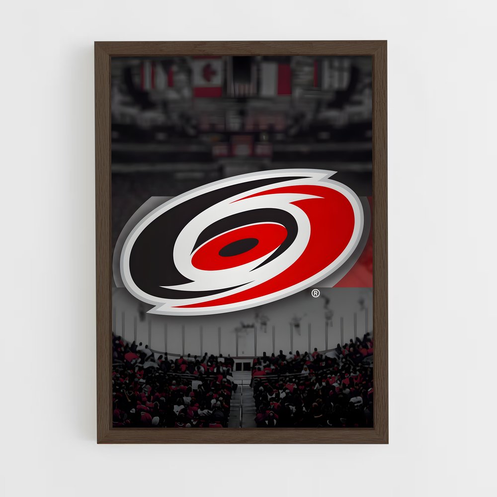 ap-carolina hurricanes-3 cadre Bois foncé