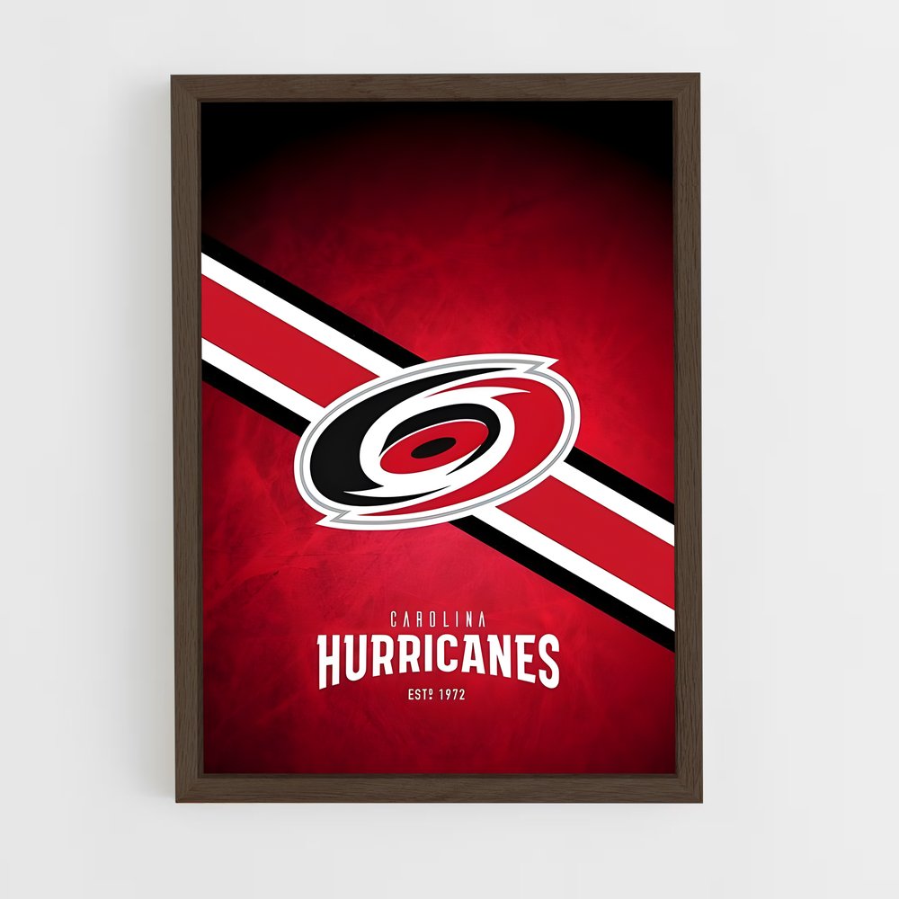 ap-carolina hurricanes-8 cadre Bois foncé