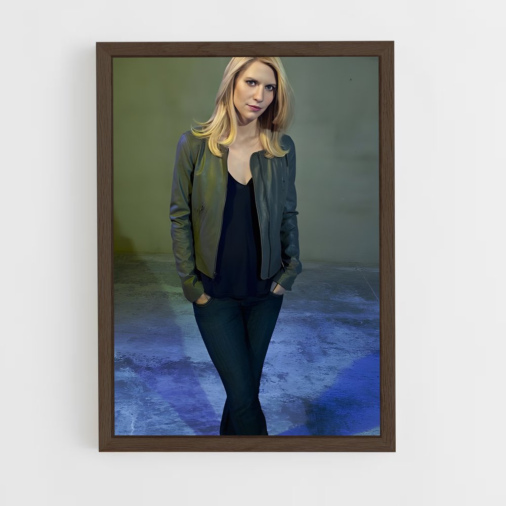 ap-carrie mathison-3 cadre Bois foncé