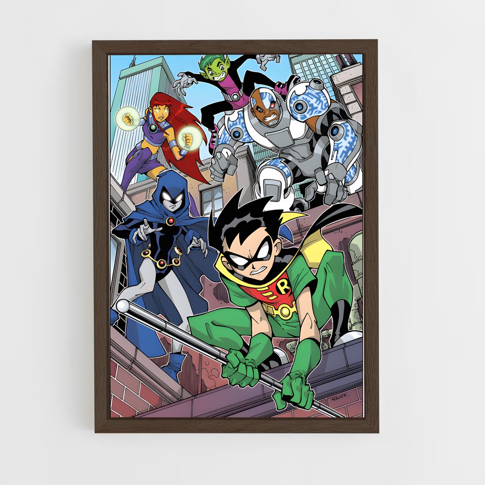 ap-cartoon network-4 cadre Bois foncé