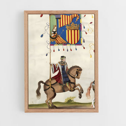 ap-catalonia flag-2 cadre Bois clair