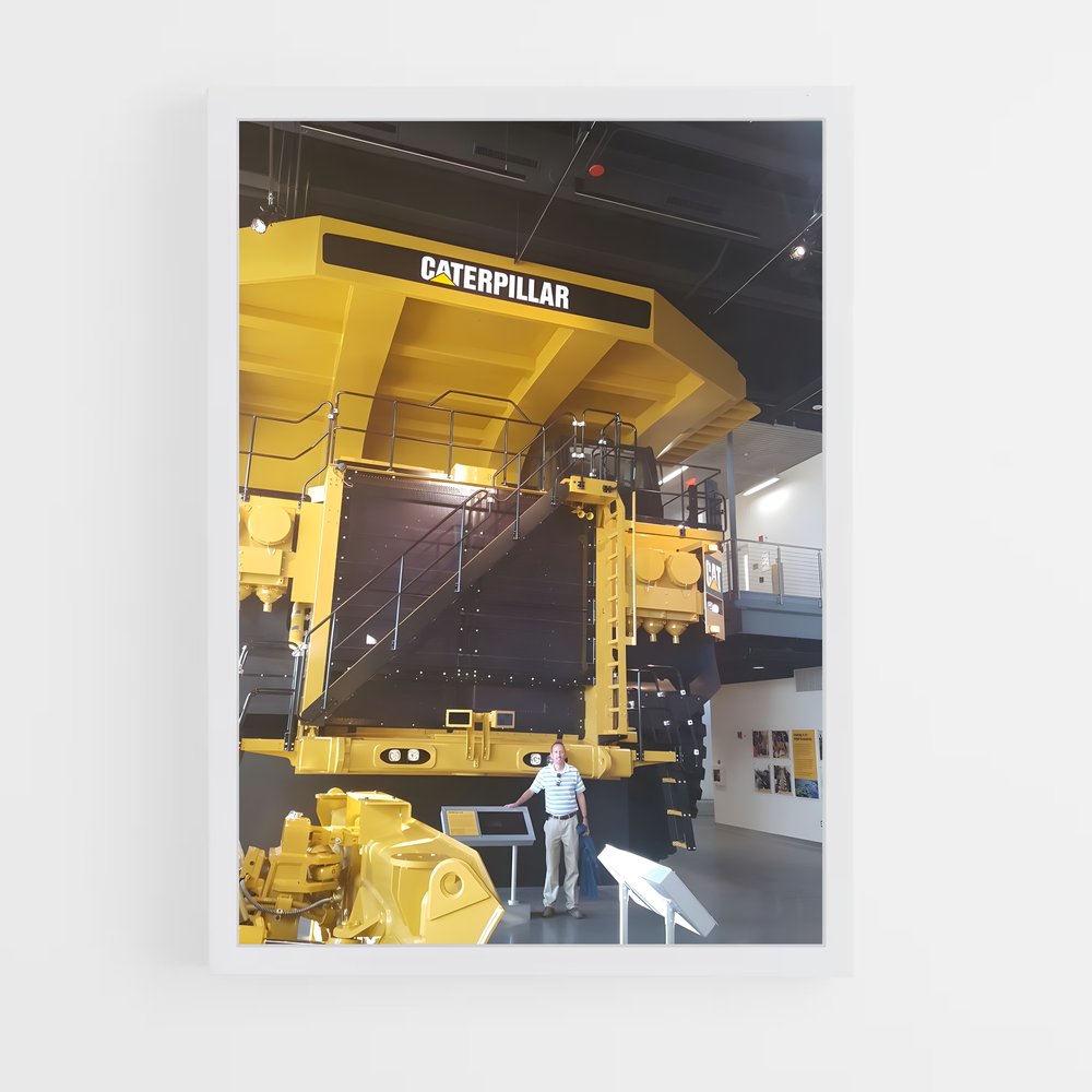 ap-caterpillar 797f dump truck-1 cadre Blanc