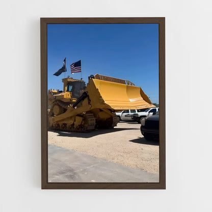 ap-caterpillar d11 bulldozer-1 cadre Bois foncé