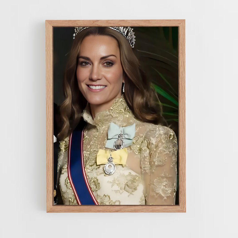 ap-catherine princess of wales-7 cadre Bois clair