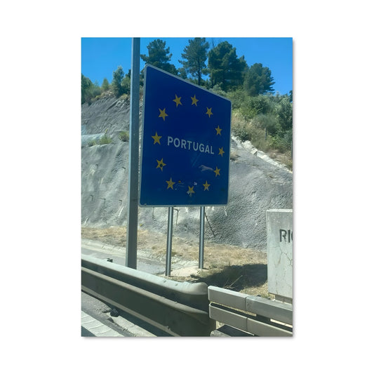Poster Portugal Blue Sign