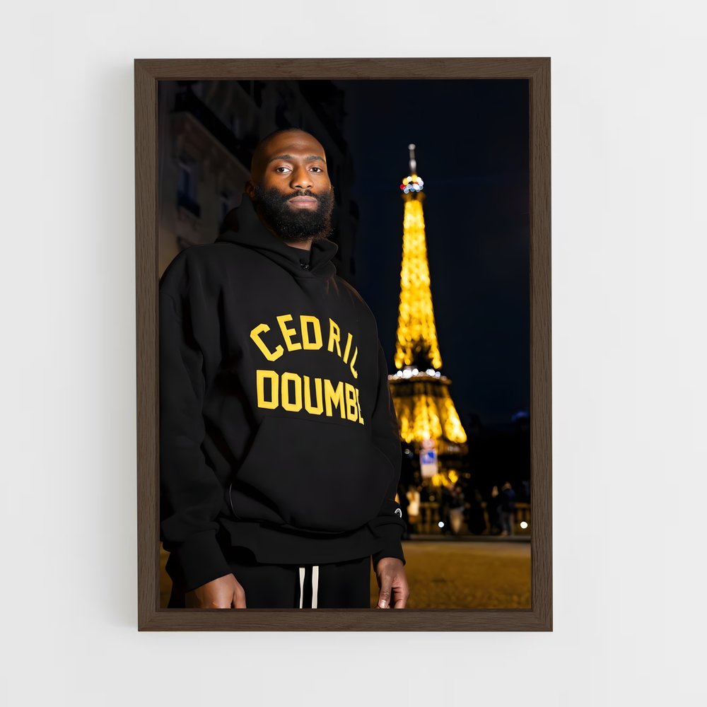 ap-cedric doumbe-2 cadre Bois foncé
