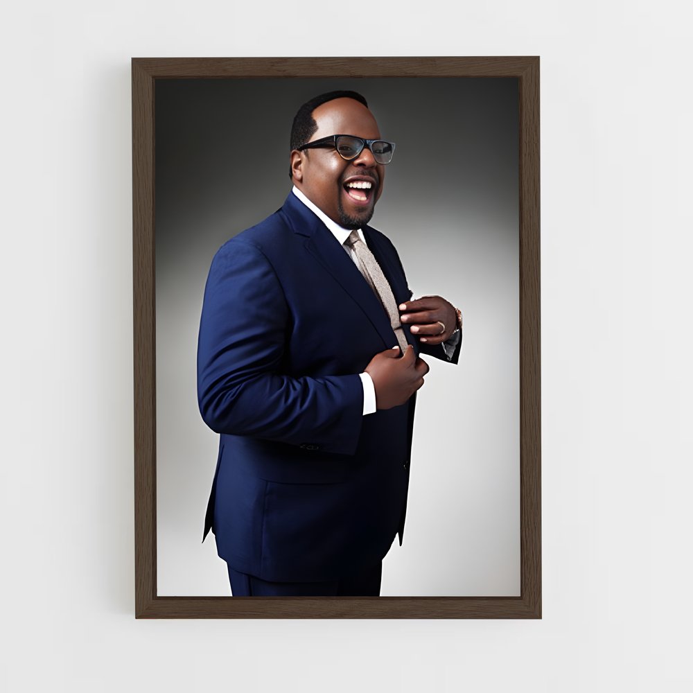 ap-cedric the entertainer-6 cadre Bois foncé