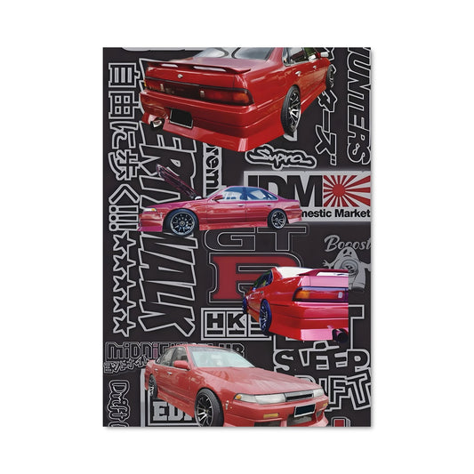 Poster Dualité Rouge