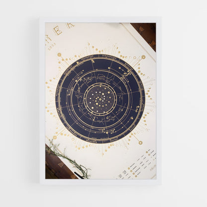 ap-celestial map-2 cadre Blanc