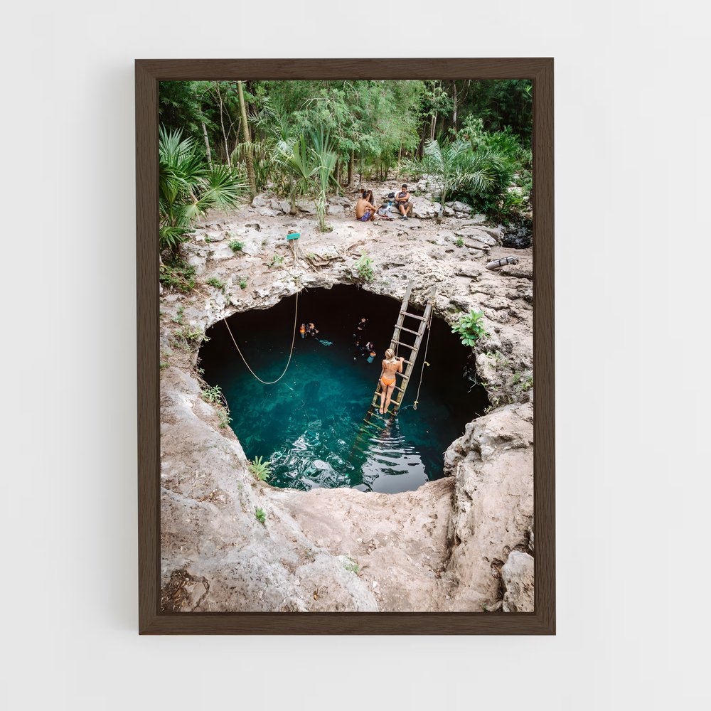ap-cenotes mexico-2 cadre Bois foncé