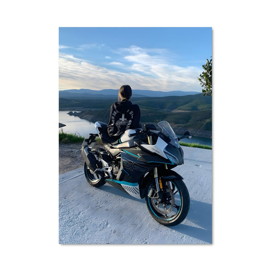 Poster Liberté à Moto