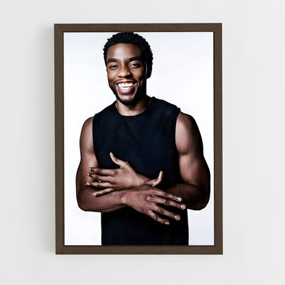 ap-chadwick boseman-5 cadre Bois foncé